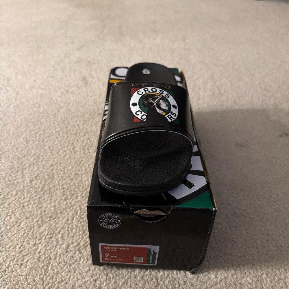 Cross Colours Black Slide Sandals